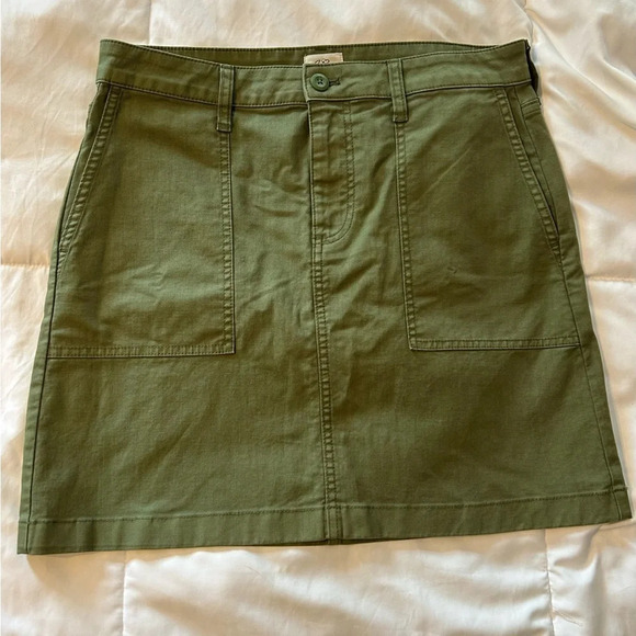 J Crew Military Garment-dyed mini skirt, BK713 size 8 - Picture 3 of 11